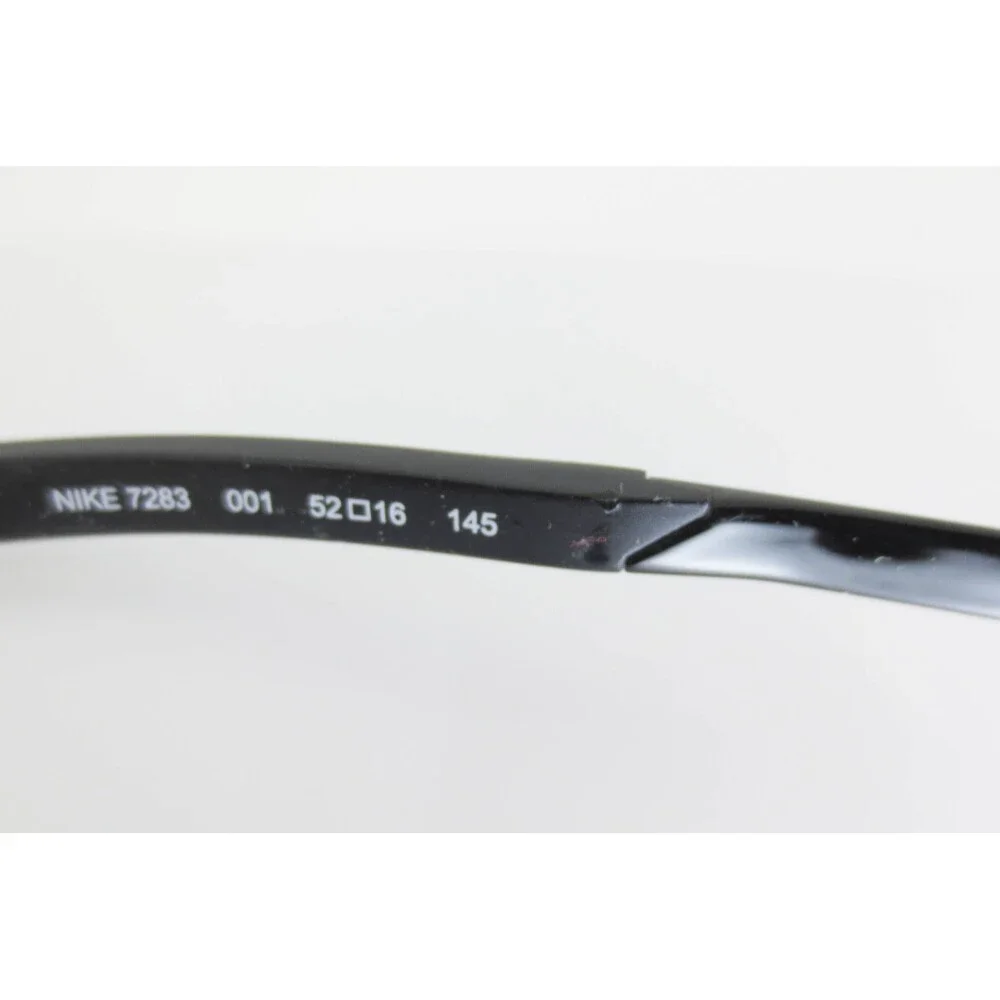 Nike 7283 001 Black Square Eyeglasses Frames 52-16-145 Full Rim Mens Womens
